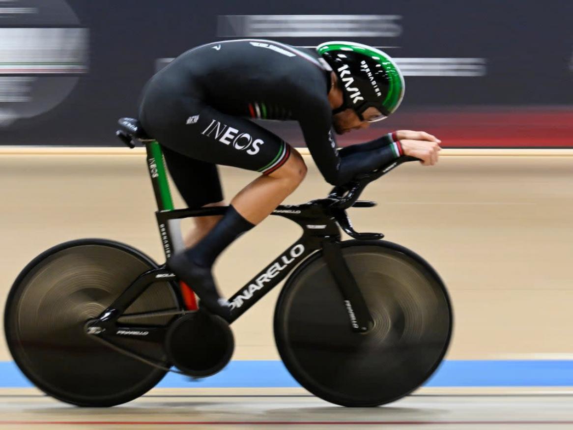 Cyclist on Bike
